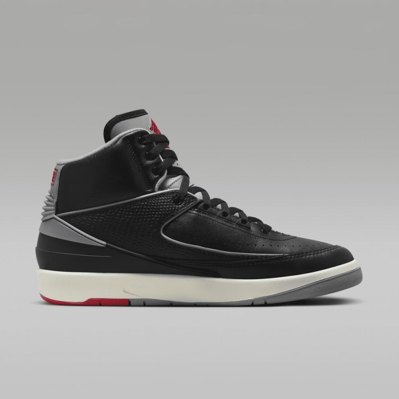 Nike Air Jordan 2 Retro Miesten Kengät Mustat Punainen Harmaat | 678ENFCDW