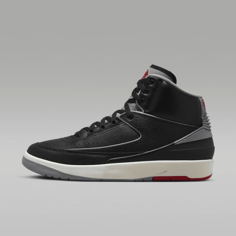Nike Air Jordan 2 Retro Miesten Kengät Mustat Punainen Harmaat | 678ENFCDW