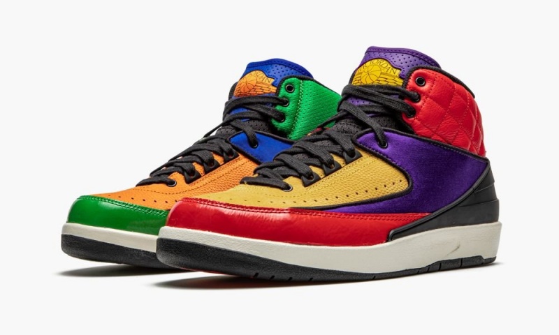 Nike Air Jordan 2 Retro 'Multicolor' Naisten Kengät Punainen Mustat Oranssi | 967NTVCKW