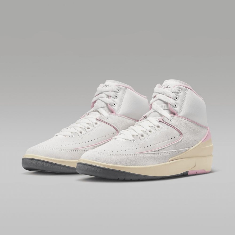 Nike Air Jordan 2 Retro Naisten Kengät Valkoinen Pinkki Punainen | 132LOISRX