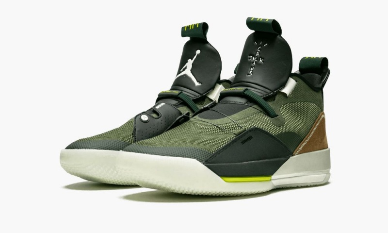 Nike Air Jordan 33 NRG 'Travis Scott' Miesten Kengät Oliivinvihreä Mustat | 758VXHMSL