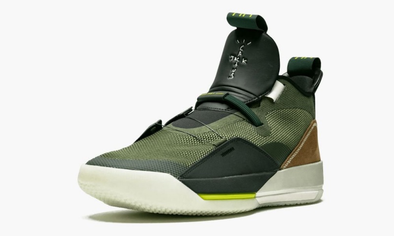 Nike Air Jordan 33 NRG 'Travis Scott' Miesten Kengät Oliivinvihreä Mustat | 758VXHMSL