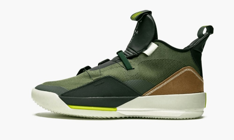 Nike Air Jordan 33 NRG \'Travis Scott\' Miesten Kengät Oliivinvihreä Mustat | 758VXHMSL