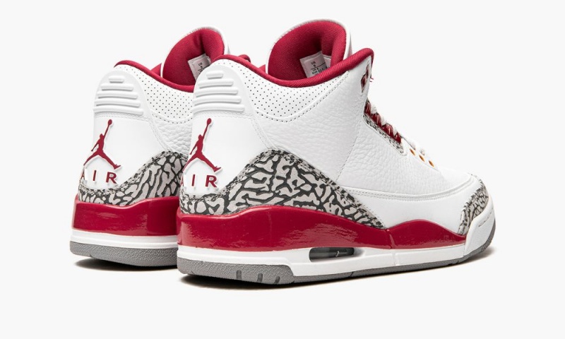 Nike Air Jordan 3 'Cardinal' Miesten Kengät Valkoinen Syvä Keltainen Punainen | 178ENDMTC