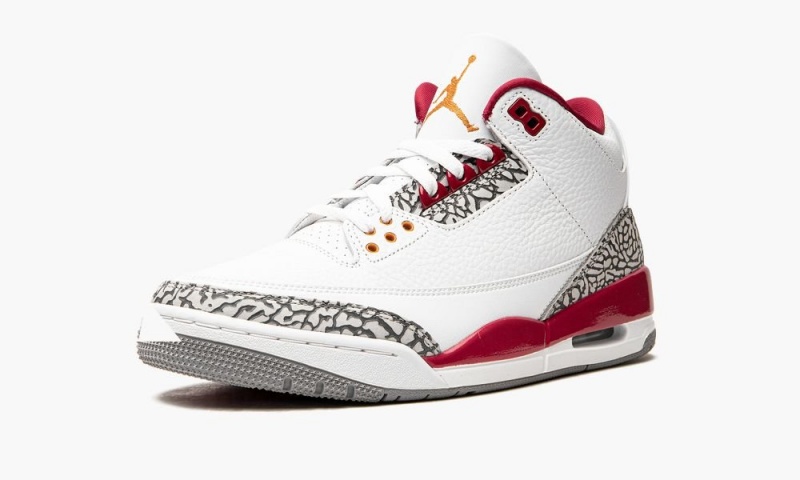 Nike Air Jordan 3 'Cardinal' Miesten Kengät Valkoinen Syvä Keltainen Punainen | 178ENDMTC