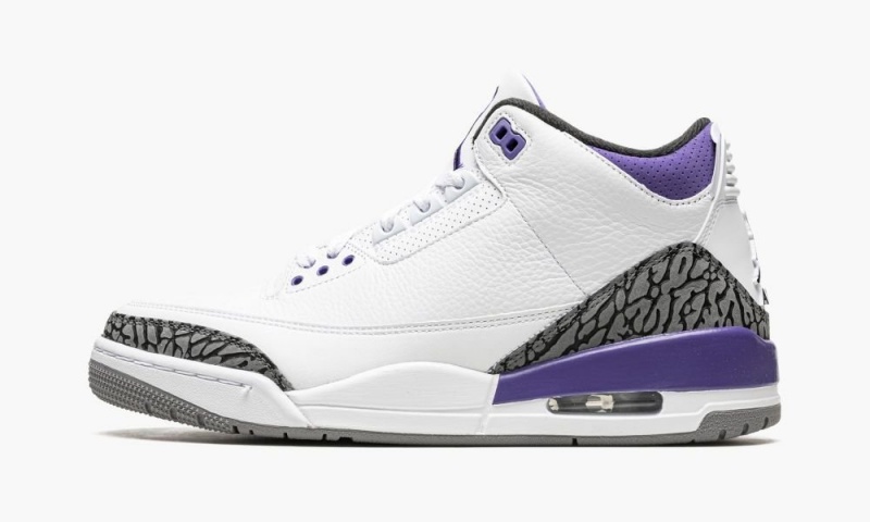Nike Air Jordan 3 \'Dark Iris\' Miesten Kengät Valkoinen Mustat | 985HTYIAV