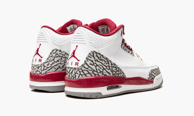 Nike Air Jordan 3 GS 'Cardinal' Lasten Kengät Valkoinen Syvä Keltainen Punainen | 783IENZSG