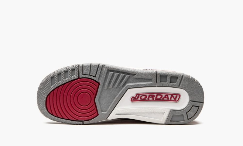 Nike Air Jordan 3 GS 'Cardinal' Lasten Kengät Valkoinen Syvä Keltainen Punainen | 783IENZSG