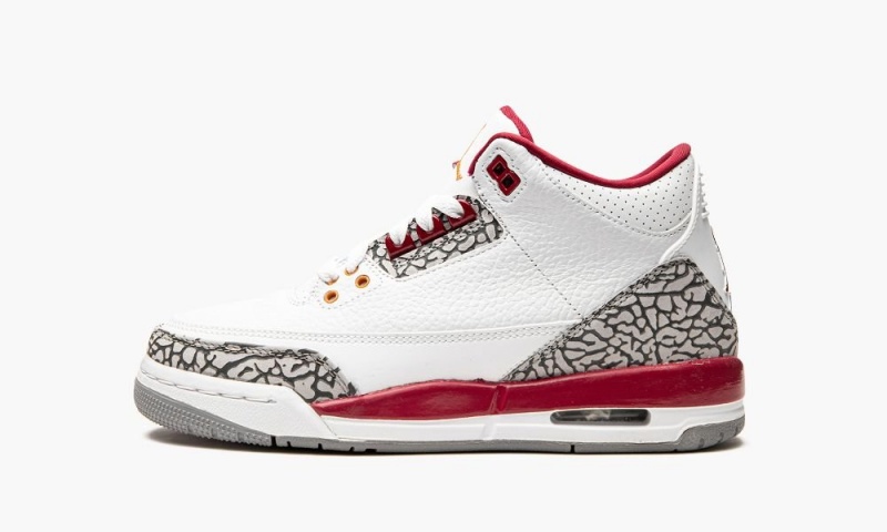 Nike Air Jordan 3 GS \'Cardinal\' Lasten Kengät Valkoinen Syvä Keltainen Punainen | 783IENZSG
