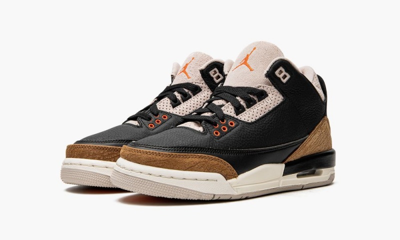 Nike Air Jordan 3 GS 'Desert Elephant' Lasten Kengät Mustat Oranssi Khaki Harmaat | 835VCRJFM