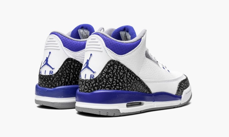 Nike Air Jordan 3 GS 'Racer Blue' Lasten Kengät Valkoinen Mustat Harmaat | 947AWHNTX