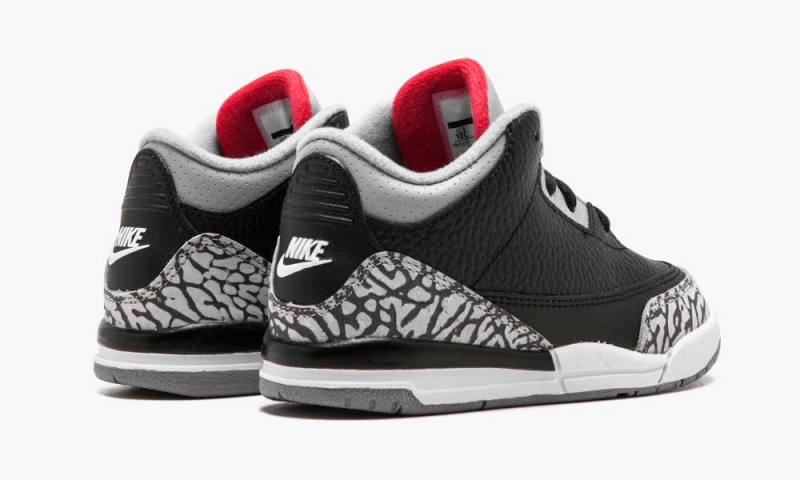 Nike Air Jordan 3 Retro BT 'Black Cement' Lasten Kengät Mustat Punainen Harmaat | 397QIUNBE