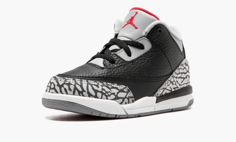 Nike Air Jordan 3 Retro BT 'Black Cement' Lasten Kengät Mustat Punainen Harmaat | 397QIUNBE