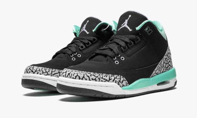 Nike Air Jordan 3 Retro GG 'Black Mint' Lasten Kengät Mustat | 142KHWDAT