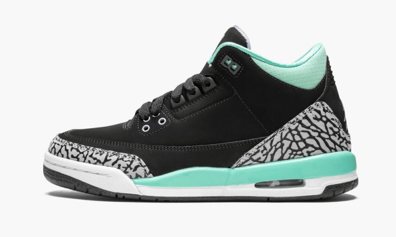 Nike Air Jordan 3 Retro GG \'Black Mint\' Lasten Kengät Mustat | 142KHWDAT