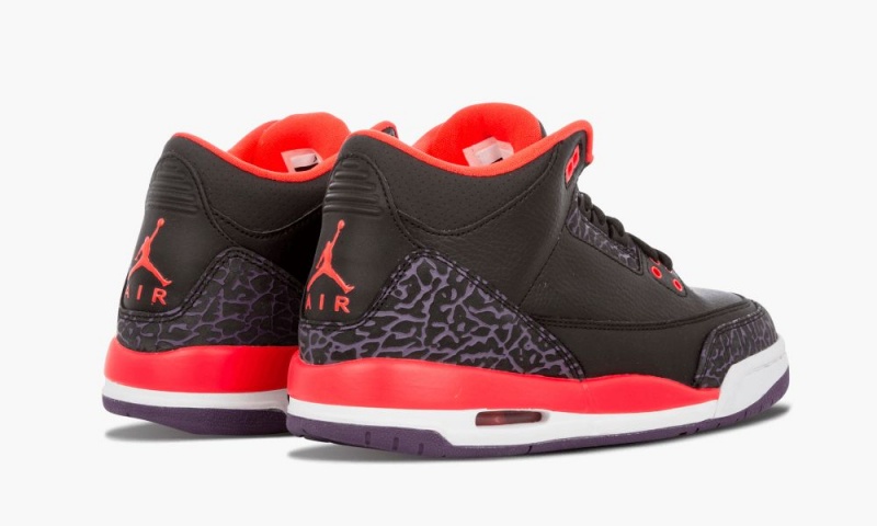Nike Air Jordan 3 Retro (GS) 'Crimson' Lasten Kengät Mustat | 951UPJIXR