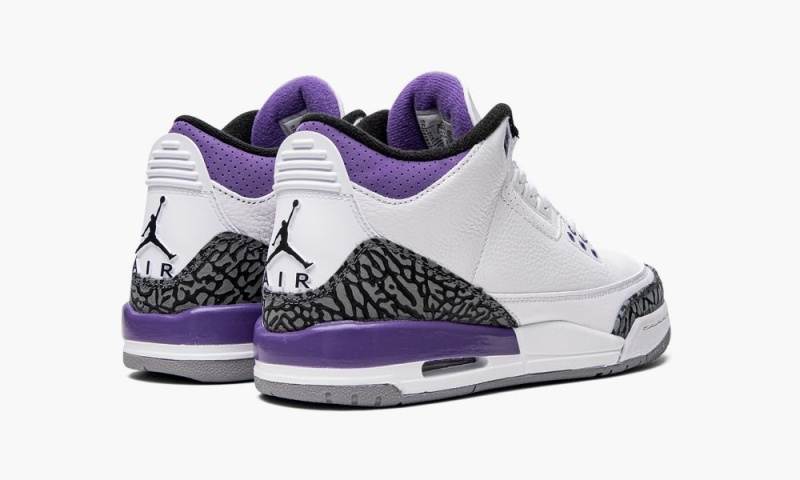 Nike Air Jordan 3 Retro GS 'Dark Iris' Lasten Kengät Valkoinen Mustat | 564BDVRJO