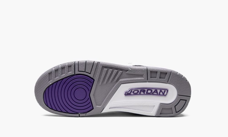 Nike Air Jordan 3 Retro GS 'Dark Iris' Lasten Kengät Valkoinen Mustat | 564BDVRJO