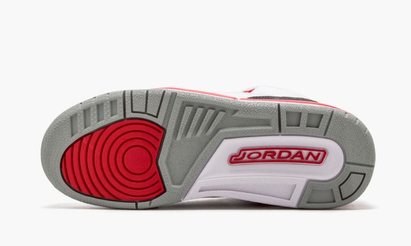 Nike Air Jordan 3 Retro (GS) 'Fire Red' Lasten Kengät Valkoinen Punainen Hopea Mustat | 435DCVNQF