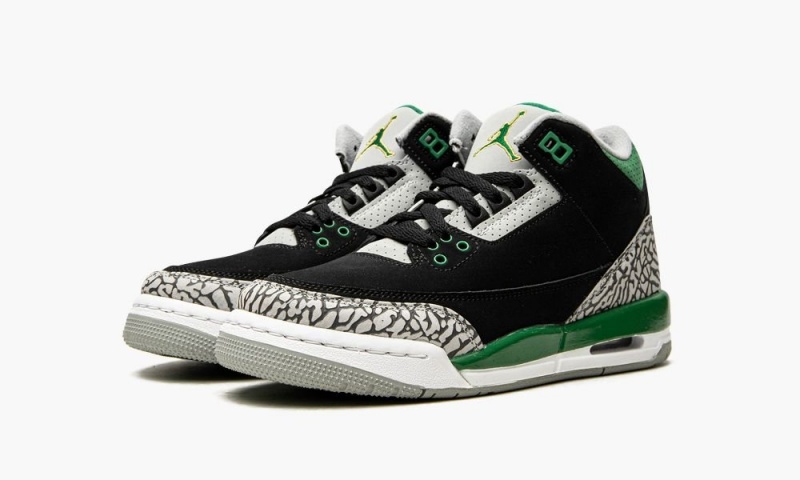 Nike Air Jordan 3 Retro GS 'Pine Green' Lasten Kengät Mustat Syvä Vihreä Harmaat | 263PBMIAH