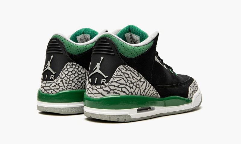 Nike Air Jordan 3 Retro GS 'Pine Green' Lasten Kengät Mustat Syvä Vihreä Harmaat | 263PBMIAH