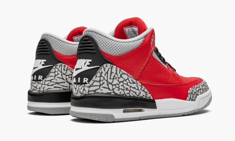 Nike Air Jordan 3 Retro GS 'Red Cement/Unite' Lasten Kengät Punainen Harmaat | 361FCMQSW