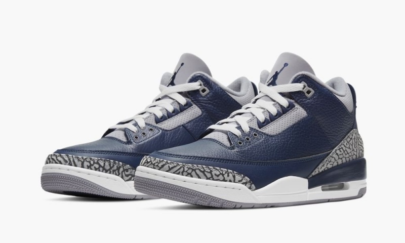 Nike Air Jordan 3 Retro 'Georgetown' Miesten Kengät Sininen Harmaat Laivastonsininen | 125LFIHKV