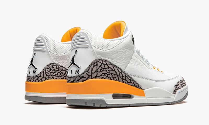 Nike Air Jordan 3 Retro 'Laser Orange' Naisten Kengät Valkoinen Oranssi Harmaat | 341TGBDFX