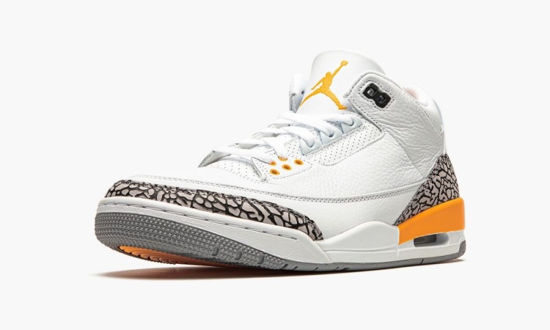 Nike Air Jordan 3 Retro 'Laser Orange' Naisten Kengät Valkoinen Oranssi Harmaat | 341TGBDFX