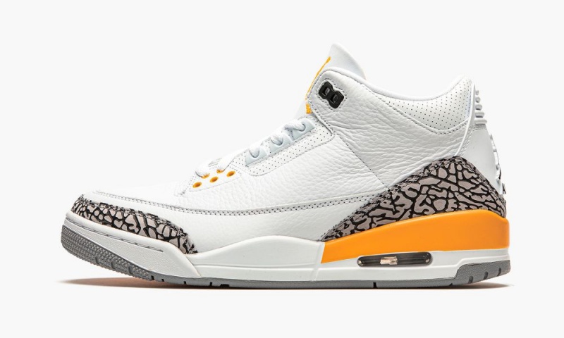 Nike Air Jordan 3 Retro \'Laser Orange\' Naisten Kengät Valkoinen Oranssi Harmaat | 341TGBDFX