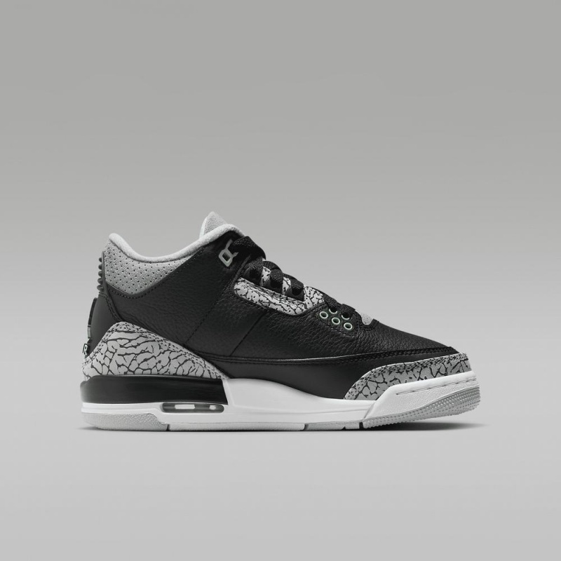 Nike Air Jordan 3 Retro Lasten Kengät Mustat Harmaat | 941HCDWRV