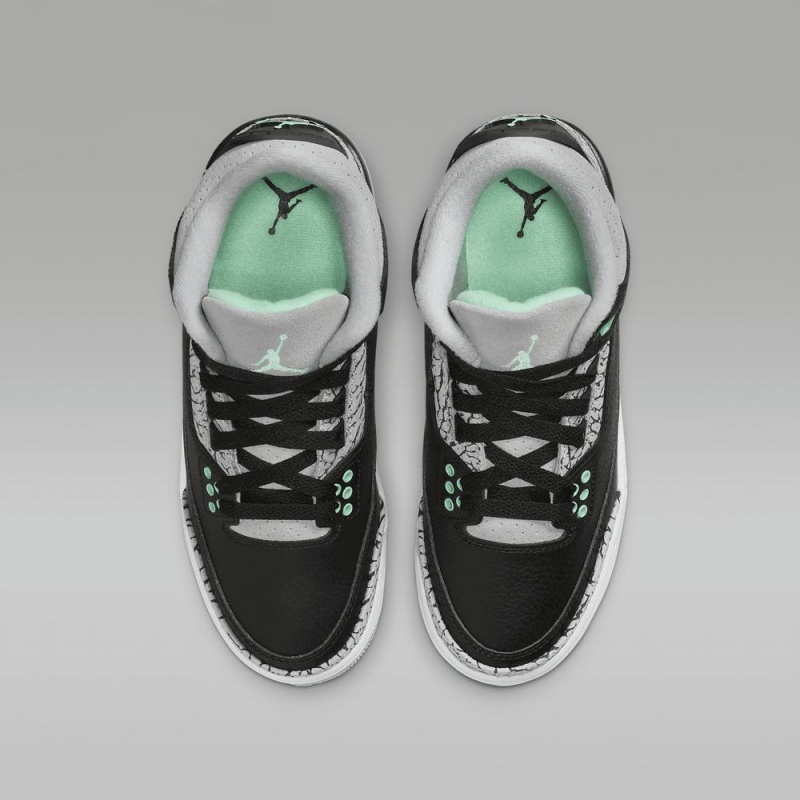 Nike Air Jordan 3 Retro Lasten Kengät Mustat Harmaat | 941HCDWRV