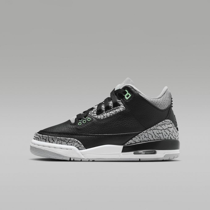 Nike Air Jordan 3 Retro Lasten Kengät Mustat Harmaat | 941HCDWRV