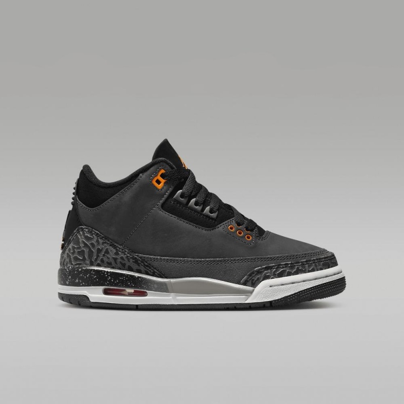 Nike Air Jordan 3 Retro Lasten Kengät Mustat | 419RCTPQE
