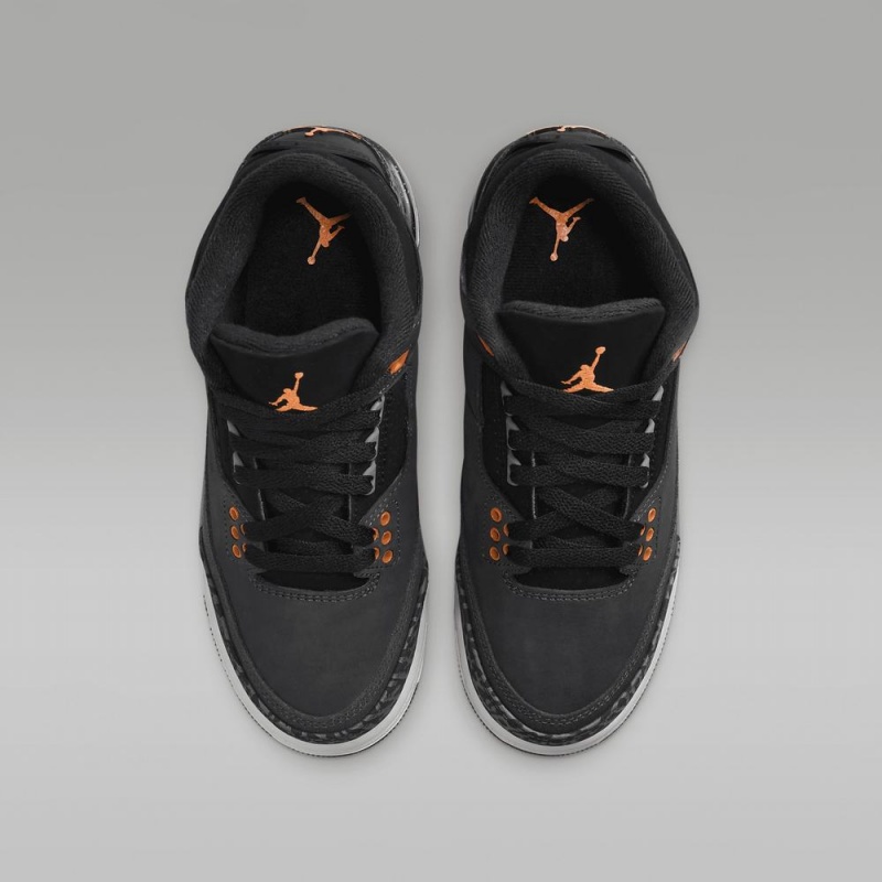 Nike Air Jordan 3 Retro Lasten Kengät Mustat | 419RCTPQE