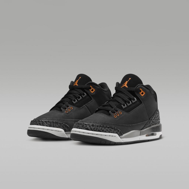 Nike Air Jordan 3 Retro Lasten Kengät Mustat | 419RCTPQE