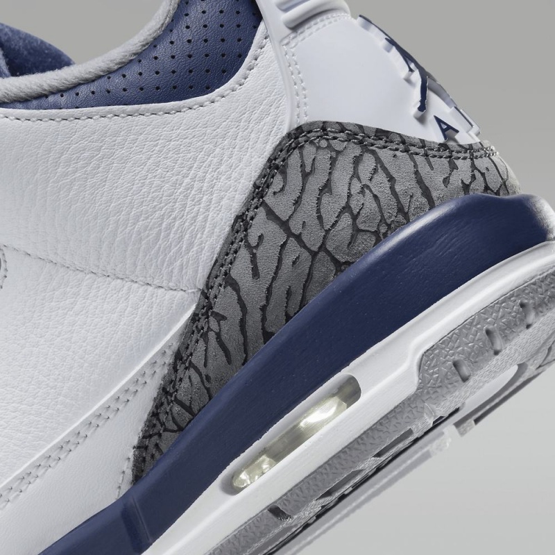 Nike Air Jordan 3 Retro Lasten Kengät Valkoinen Sininen | 098WHCZNK