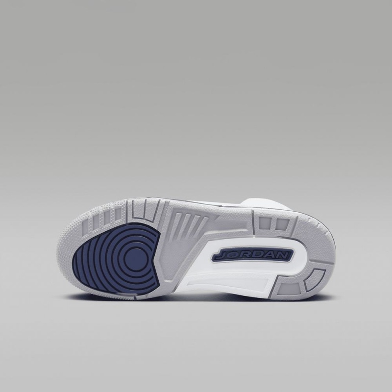 Nike Air Jordan 3 Retro Lasten Kengät Valkoinen Sininen | 098WHCZNK