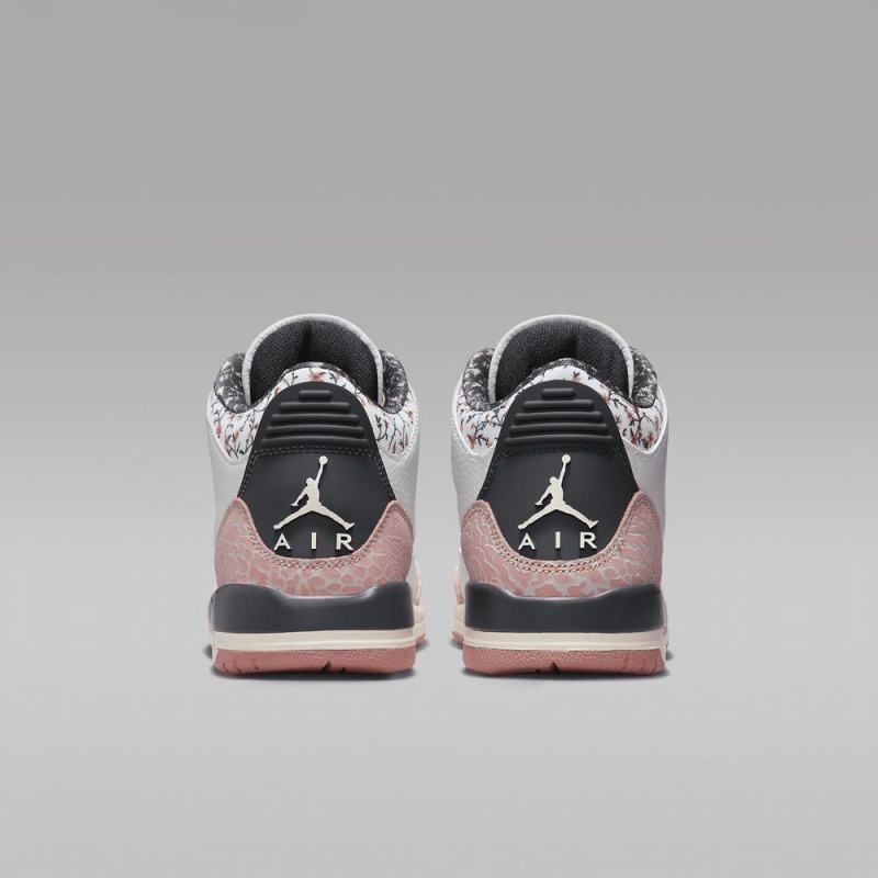 Nike Air Jordan 3 Retro Lasten Kengät Valkoinen Punainen Tummanharmaat | 051NSUOEH