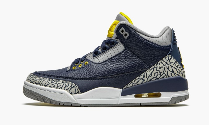 Nike Air Jordan 3 Retro PE \'Michigan\' Miesten Kengät Mustat Kultaiset | 138EXPYGL