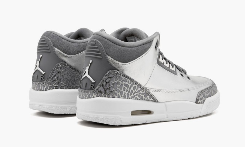 Nike Air Jordan 3 Retro PREM HC Lasten Kengät Metal Hopea Harmaat | 329YWIFRJ