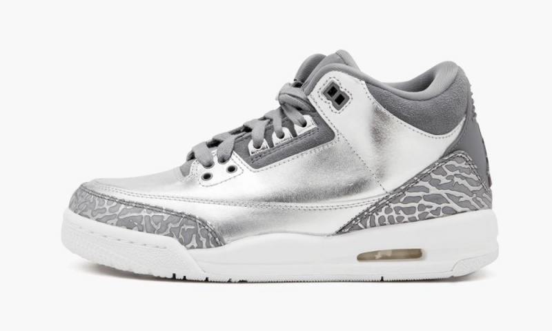 Nike Air Jordan 3 Retro PREM HC Lasten Kengät Metal Hopea Harmaat | 329YWIFRJ