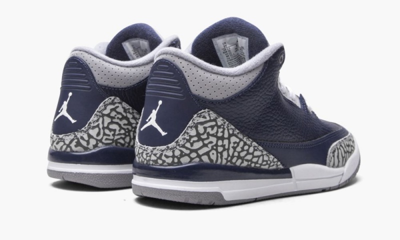 Nike Air Jordan 3 Retro PS 'Georgetown' Lasten Kengät Sininen Harmaat Laivastonsininen | 137AXZEVC