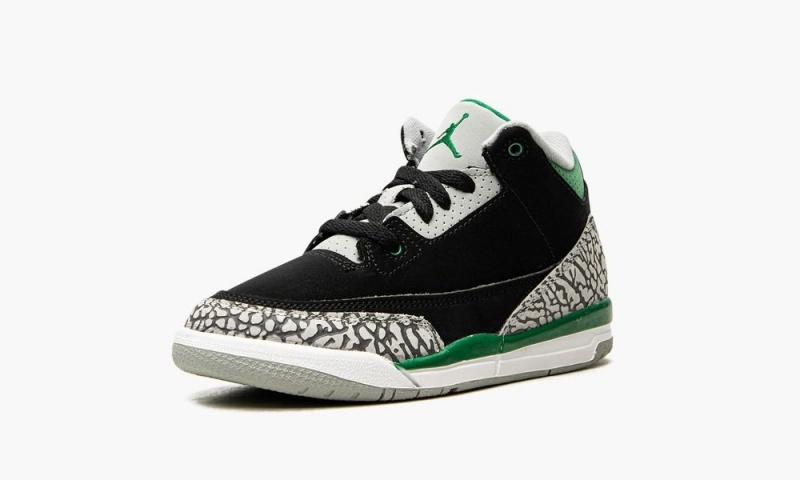 Nike Air Jordan 3 Retro PS 'Pine Green' Lasten Kengät Mustat Hopea Valkoinen Syvä Vihreä | 401UCIHNE