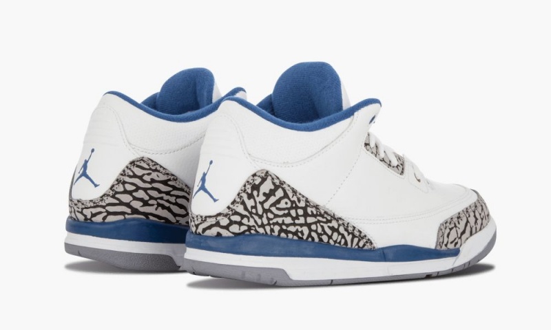 Nike Air Jordan 3 Retro (PS) 'True Blue' Lasten Kengät Valkoinen Sininen | 106YKNZHP