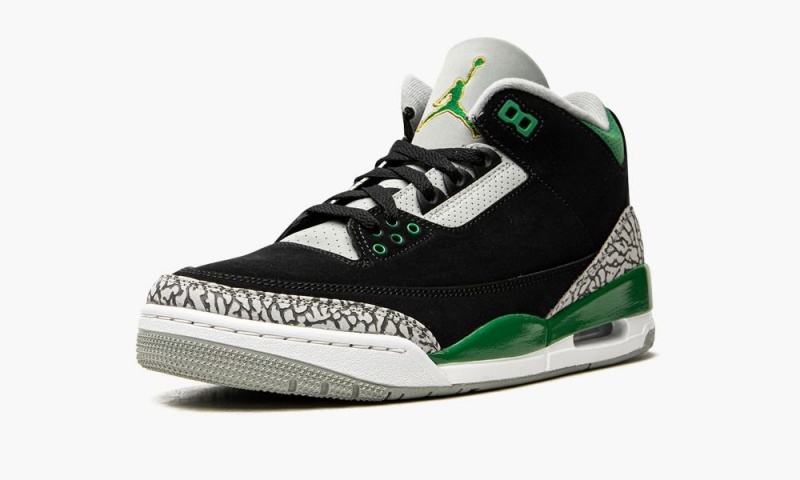 Nike Air Jordan 3 Retro 'Pine Green' Miesten Kengät Mustat Syvä Vihreä Hopea Valkoinen | 163RITMXJ