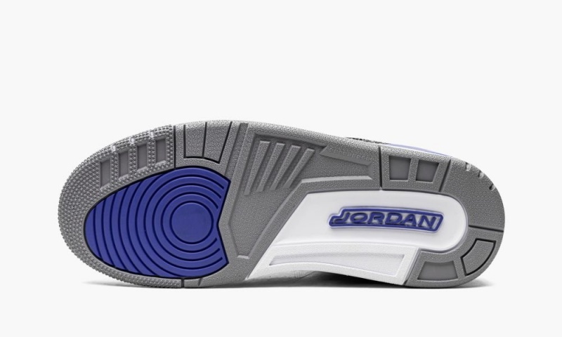 Nike Air Jordan 3 Retro 'Racer Blue' Miesten Kengät Valkoinen Mustat Harmaat | 321RVMNDB