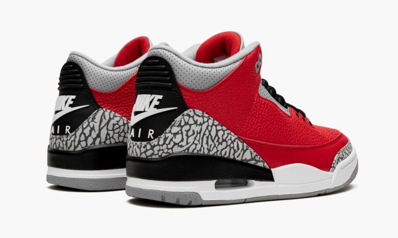 Nike Air Jordan 3 Retro 'Red Cement/Unite' Miesten Kengät Punainen Harmaat Mustat | 951SOUVJY