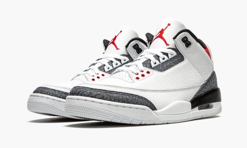 Nike Air Jordan 3 Retro SE DNM 'Fire Red' Miesten Kengät Valkoinen Punainen Mustat | 012JQOSBE