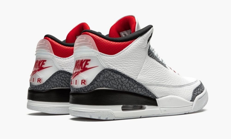 Nike Air Jordan 3 Retro SE DNM 'Fire Red' Miesten Kengät Valkoinen Punainen Mustat | 012JQOSBE